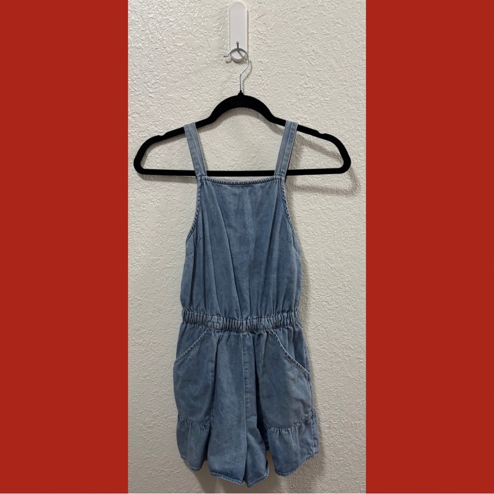 Blue Denim Romper